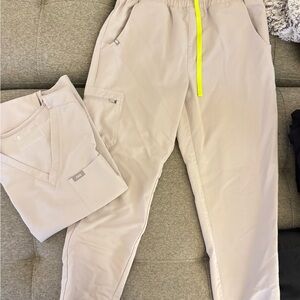 Figs women scrubs Light Beige Joggers